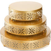 Coloch set de bandejas doradas para postres, tonos elegantes y prácticos