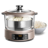 COOK WITH COLOR arrocera 3L de cristal, ideal para porciones familiares.