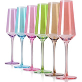 Copas comfit coloridas para brindis, juego de 6, ideales para fiestas.