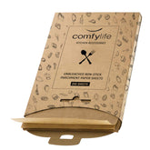 Comfylife papel para hornear pre-cortado que evita doblar y facilita la cocina.