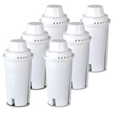 Commercial Cool Brita filtro seis-unidades para reducción de contaminantes en el agua.