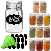 ComSaf frascos 8oz herméticos para conservar salsas y aderezos