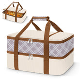 Coobiiya bolsa aislada para cazuela 9x13 mantiene la comida caliente en eventos.