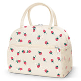 Coobiiya bolsa almuerzo de pana con diseño fresa, ideal para mantener la comida fresca.