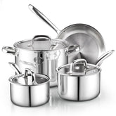 Conjunto Cook N Home: cazo de 2 qt con tapa para salsas rápidas y caldos.