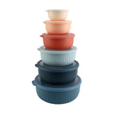 COOK WITH COLOR juego de tazones apilables con tapas para almacenar