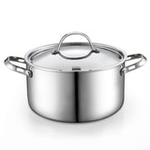 Olla Cooks Standard de 6 qt vista frontal para hervir pasta y caldos.