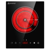 Cooktao quemador eléctrico de 8 pulgadas con doble resistencia, ideal para calentar sartenes grandes