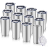 Vaso Cool Yoleb 20 onzas en primer plano, duradero y ayuda a mantener bebidas frías o calientes.