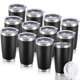 Vaso térmico Cool Yoleb 20 oz con tapa, ideal para bebidas calientes o frías.