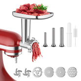 Coolcook molinillo de carne para KitchenAid, preparado para preparar carne fresca en casa.