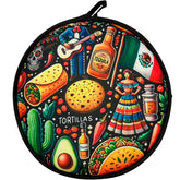 Cooqui calentador de tortillas de 12 pulgadas calienta rápidamente tortillas suaves.