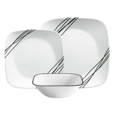 Corelle Simple Sketch plato para cena: ligero y duradero para uso diario