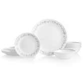 Corelle Vitrelle, conjunto de 18 piezas para 6 platos, duradero y fácil de limpiar.