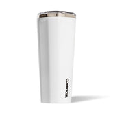 Vaso térmico Corkcicle Classic 24 oz blanco gloss, mantiene bebidas a temperatura óptima.