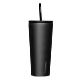 Corkcicle Cold Cup manteniendo la bebida fría 24 oz con pajilla cerámica.