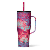 Corkcicle Cold Cup XL frente con Dopamine Floral para mantener bebidas frías