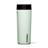 Corkcicle Commuter Cup con tapa 360° para beber desde cualquier ángulo y evitar derrames.