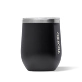 Corkcicle vaso sin tallo 12 oz mate negro para llevar.
