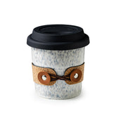 Cormomu taza de café con tapa, ideal para viajar y evitar derrames