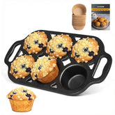 COSORM pan magdalenas de hierro, seis tazas, vista general del producto