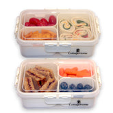 CottageHome contenedor compacto de 4 compartimentos con tapa para almuerzo.
