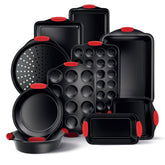 Country Kitchen juego moldes apilables antiadherentes para hornear, fácil desmoldeo.