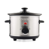 Courant Olla lenta mini 1,6 qt, vista frontal ideal para porciones pequeñas.