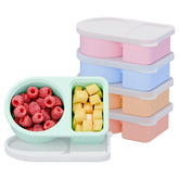 Conjunto coutnier de snack con dos compartimentos para porciones controladas durante el día