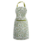 CPC COTTON PRINT CLUB delantal agata verde con ajuste de cuello para mayor comodidad en la cocina.