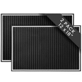 CRAFTY MIXOLOGIST alfombrilla barra 18x12, vista frontal, protege superficies ante derrames.