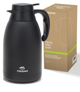 Cresimo Jarra térmica para café 68 oz, vista frontal, mantiene el café caliente para horas.