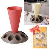 CRUIFU soporte manga base: estabilidad para rellenar con precisión.