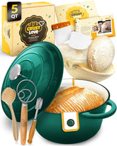 CRUSTLOVE olla holandesa 5 qt con tapa: crujiente perfecto y sabor intenso.