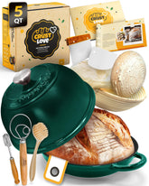 CRUSTLOVE Horno Holandés 5 cuartos con tapa: vista cercana para cocción uniforme del pan