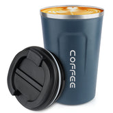 CS COSDDI vaso termico 12 onzas con tapa aislada, ideal para el viaje diario.