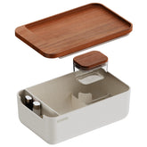 Cubbi caja hermética con bandeja, ideal para mantener especias y hierbas frescas y organizadas.