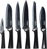Conjunto de cuchillos Cuisinart de 12 piezas con protector de hoja y mango ergonomico para seguridad.