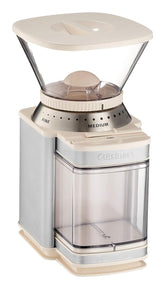 Molinillo de café Cuisinart visto frontal, diseño elegante y práctico para la cocina.