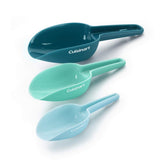 Cuisinart set de 3 cucharones mostrando medidas para hornear con precisión.