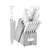Juego de cuchillos Cuisinart de 15 piezas en bloque de madera para cocina segura.