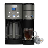 Cuisinart SS-15BKSP1 cafetera 12 tazas, vista frontal, ideal para desayunos familiares