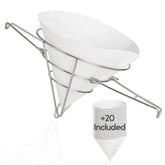 Cuisine Ready: soporte filtro cónico en acero inoxidable para aceite de freidora limpio