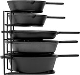 Organizador de ollas y sartenes Cuisinel, 5 niveles, ideal para ordenar ollas pesadas.