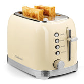Culinaid Tostador 2 Rebanadas Retro frente con acabado elegante, ideal para desayunos rápidos.