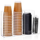 Cunhill organizador acrílico para copas y tapas, ideal para mostradores