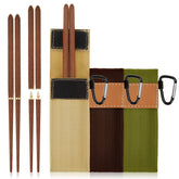 Cunhill palillos plegables con estuche, práctico para comer fuera.