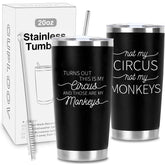CUPLOOV vaso térmico 20oz con texto humorístico, regalo divertido.