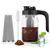 Cupluw jarra de café frío con boquilla en forma de V para verter sin goteo.
