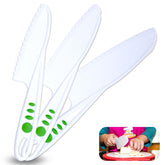 Cuchillos Curious Chef para niños: trío ligero y seguro para cortar verduras
